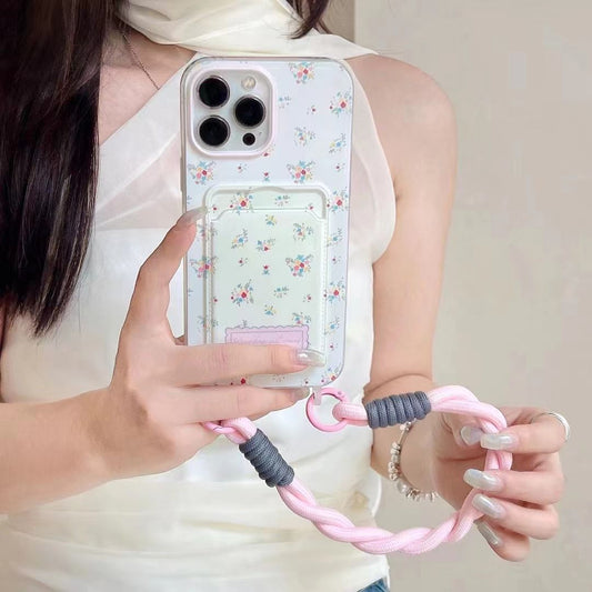 Flower Case With Card Holder & Rope