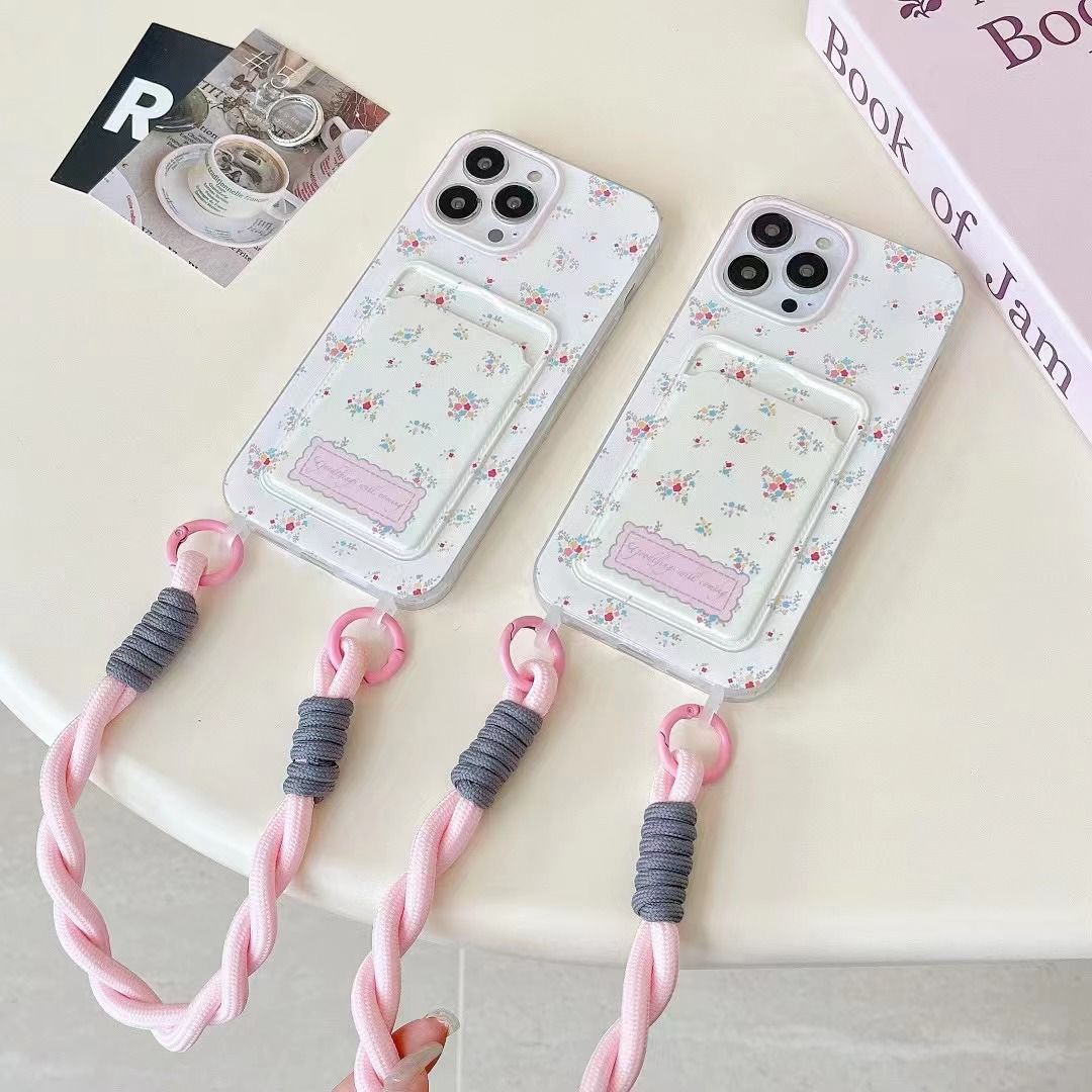 Flower Case With Card Holder & Rope