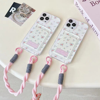 Flower Case With Card Holder & Rope