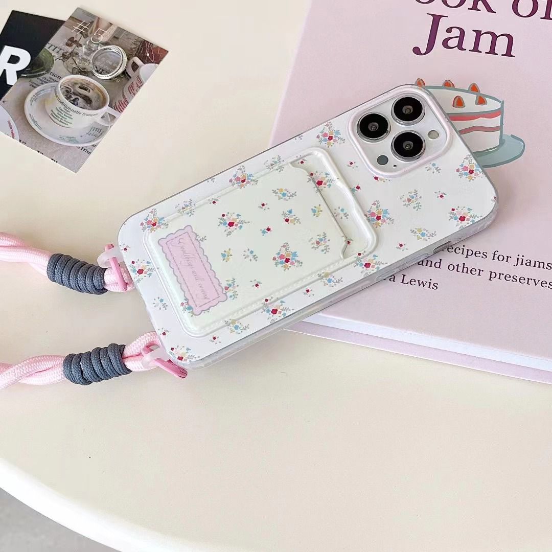 Flower Case With Card Holder & Rope