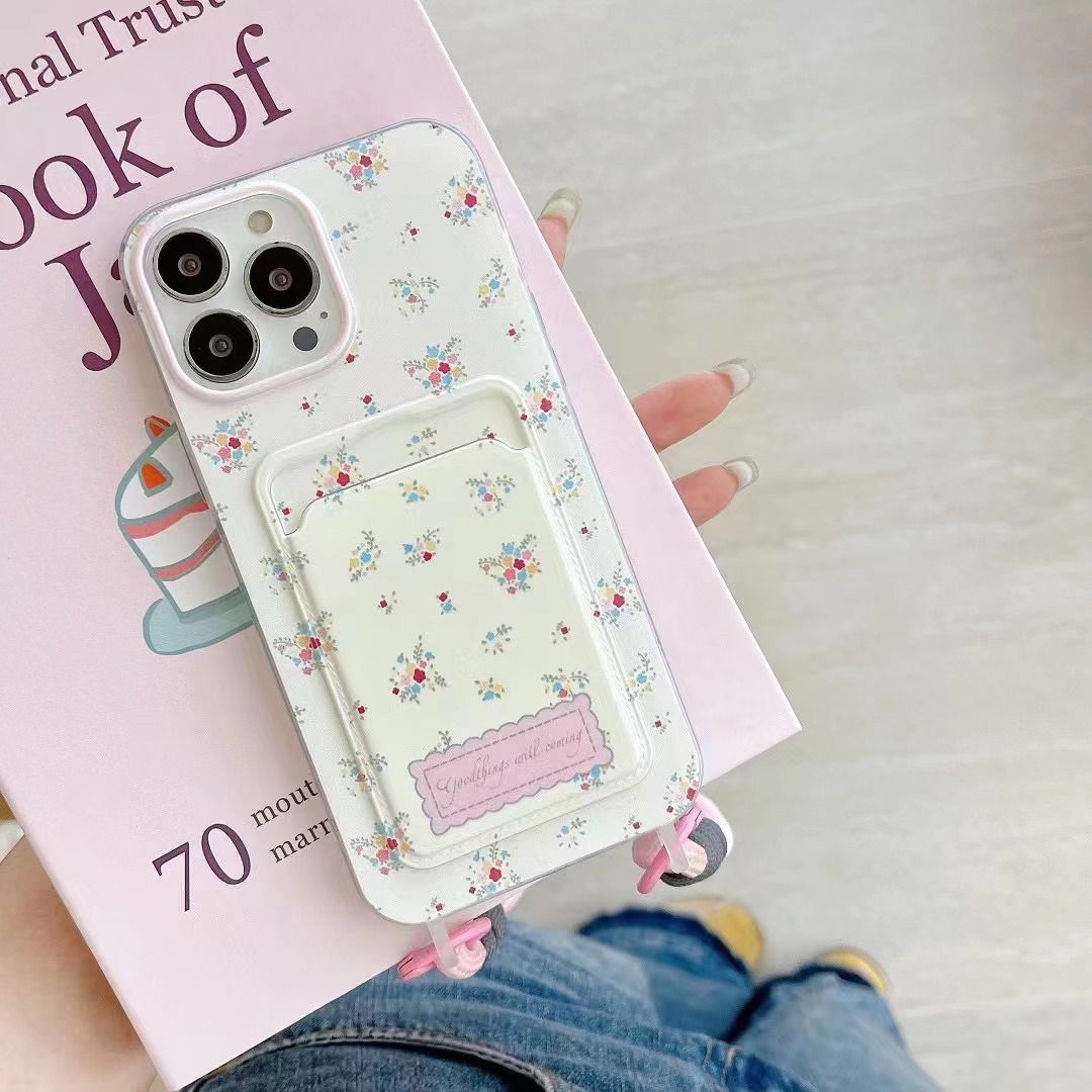 Flower Case With Card Holder & Rope