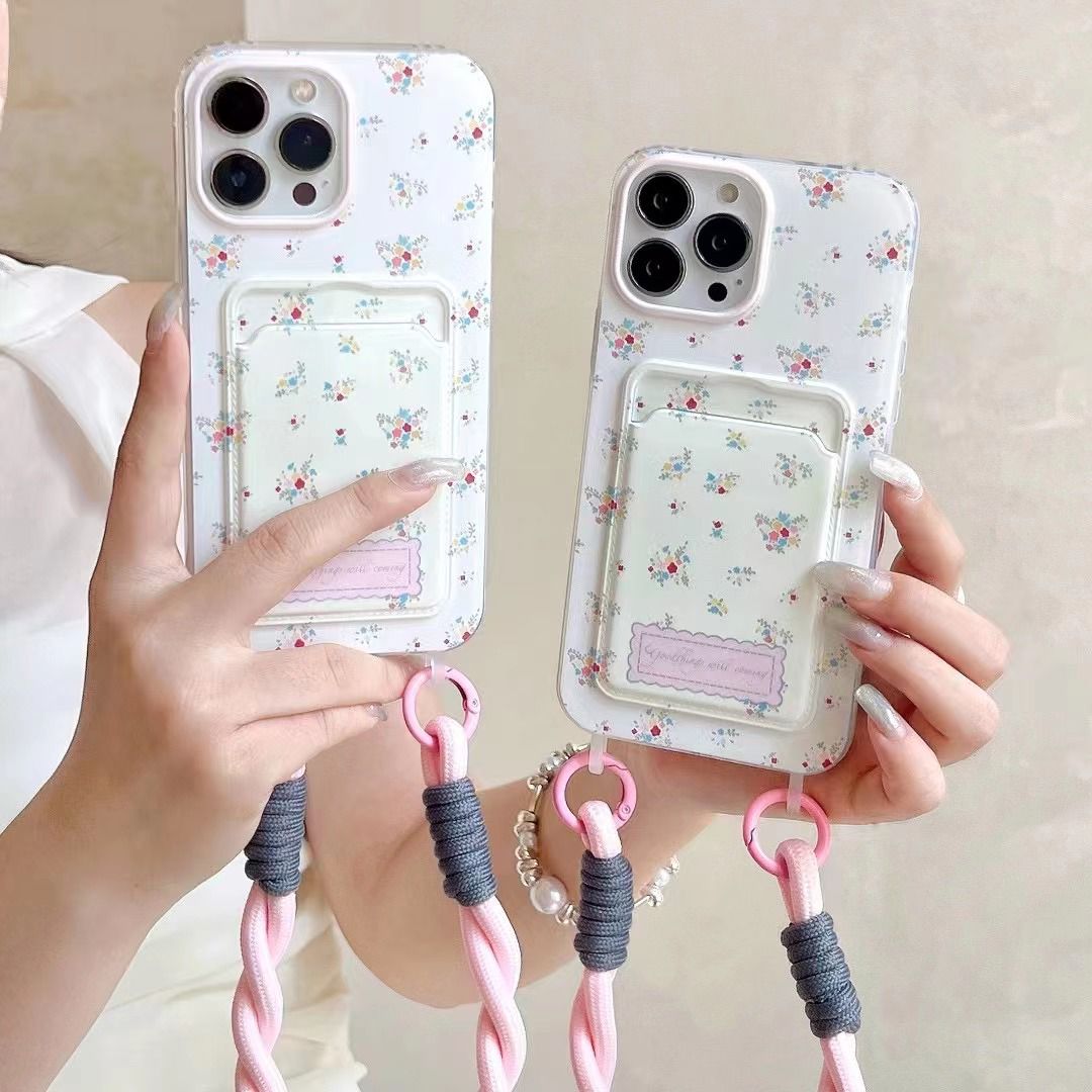 Flower Case With Card Holder & Rope