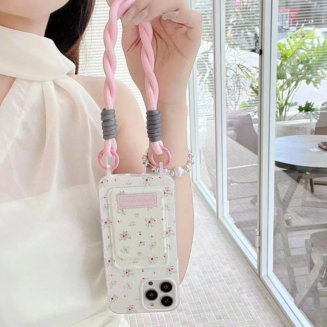 Flower Case With Card Holder & Rope