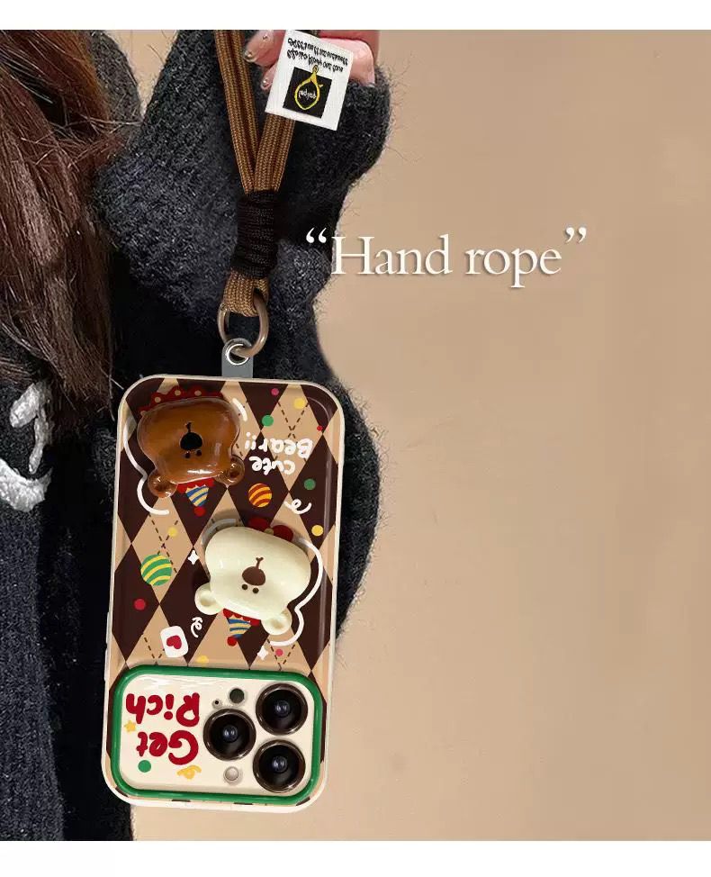 Get Rich 3D Bear Case With Rope