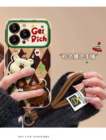 Get Rich 3D Bear Case With Rope