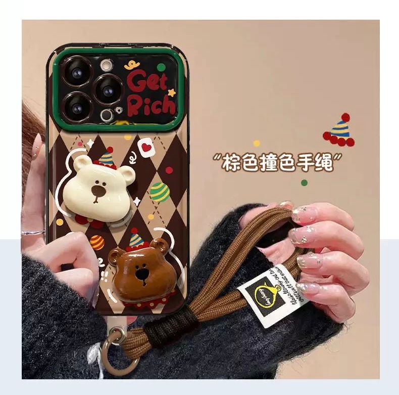 Get Rich 3D Bear Case With Rope