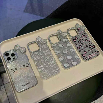 Hello Kitty With Diamond Bow Case