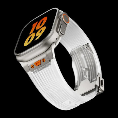 Premium Titanium Silicon Buckle Straps For Apple Watch