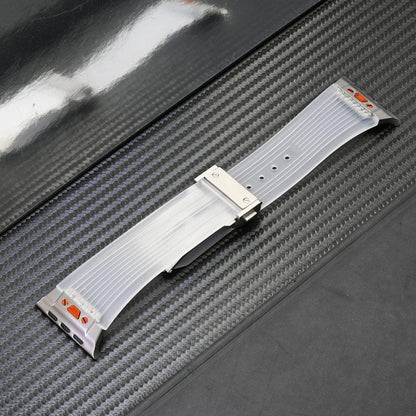 Premium Titanium Silicon Buckle Straps For Apple Watch
