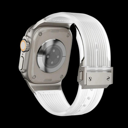 Premium Titanium Silicon Buckle Straps For Apple Watch