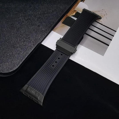 Premium Titanium Silicon Buckle Straps For Apple Watch