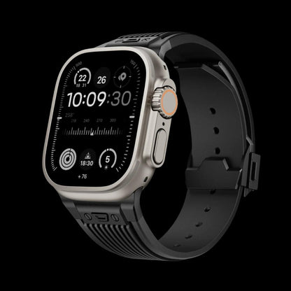 Premium Titanium Silicon Buckle Straps For Apple Watch
