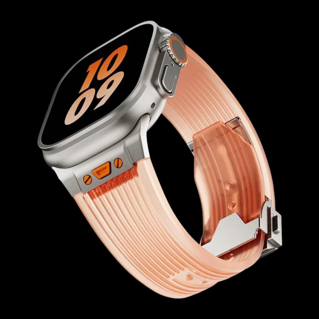 Premium Titanium Silicon Buckle Straps For Apple Watch