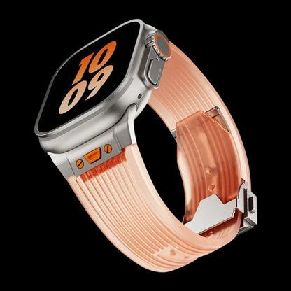 Premium Titanium Silicon Buckle Straps For Apple Watch