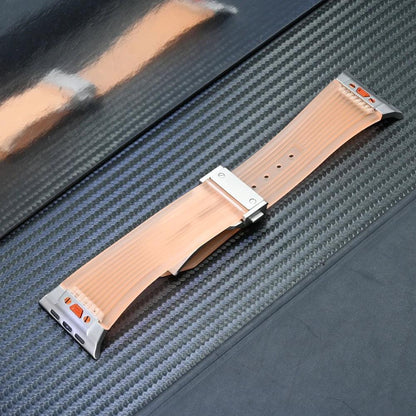 Premium Titanium Silicon Buckle Straps For Apple Watch