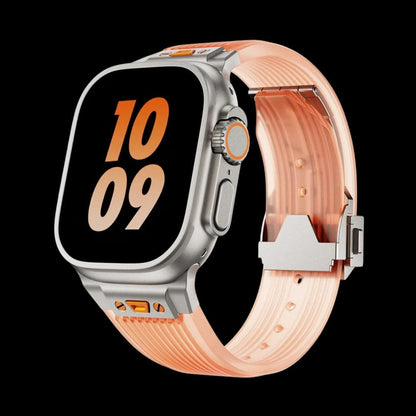 Premium Titanium Silicon Buckle Straps For Apple Watch