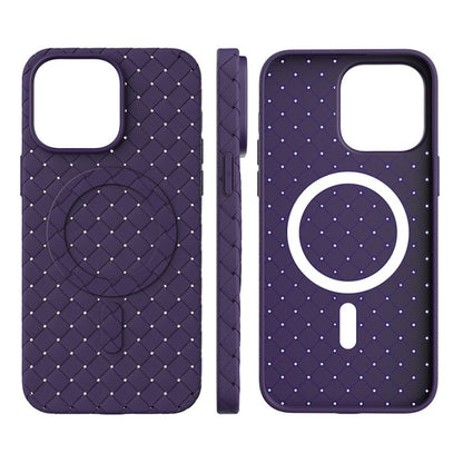 Luxury Woven Pattern Case With Magsafe