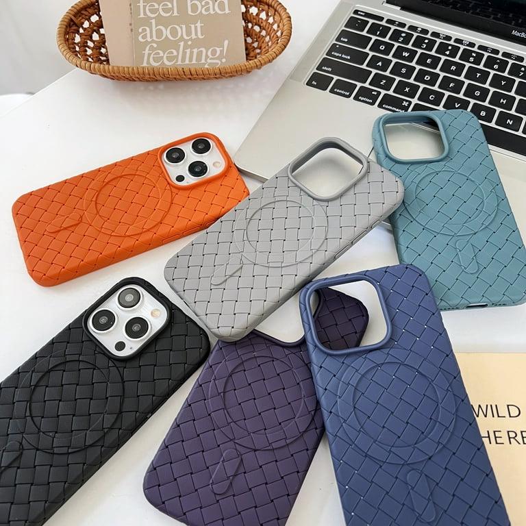 Luxury Woven Pattern Case With Magsafe