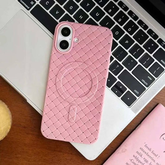 Luxury Woven Pattern Case With Magsafe