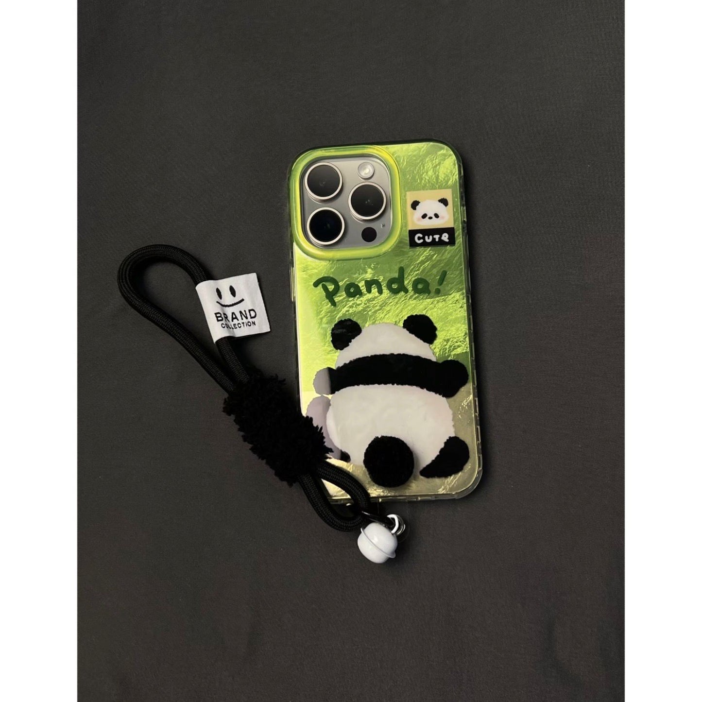 Korean 3D Panda Case With Rope