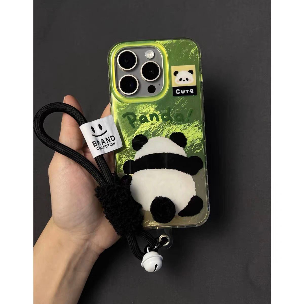 Korean 3D Panda Case With Rope