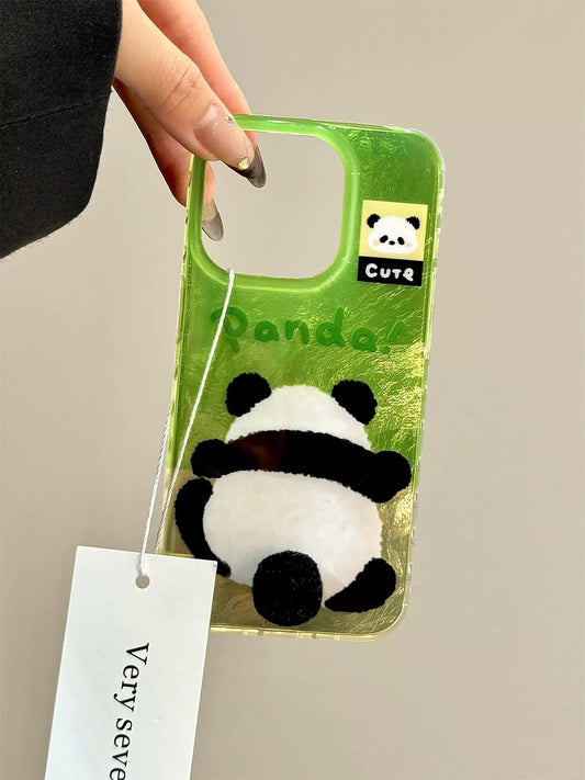 Korean 3D Panda Case With Rope
