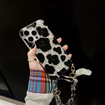 Leopard Design Case With Hanging Rope