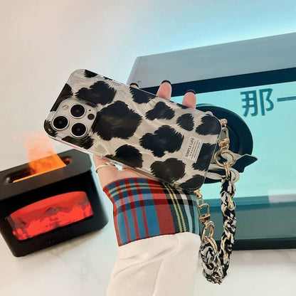 Leopard Design Case With Hanging Rope