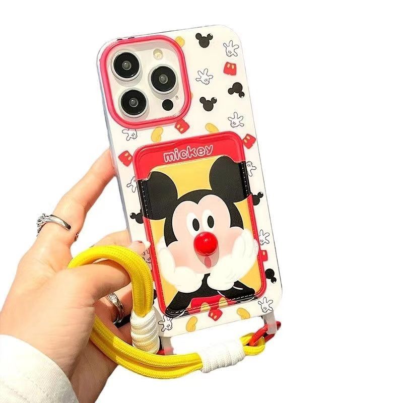 Minnie Cute Case With Rope & Card Holder