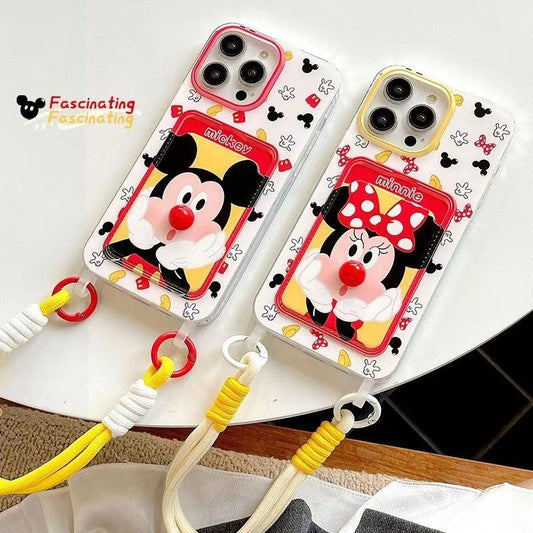 Minnie Cute Case With Rope & Card Holder