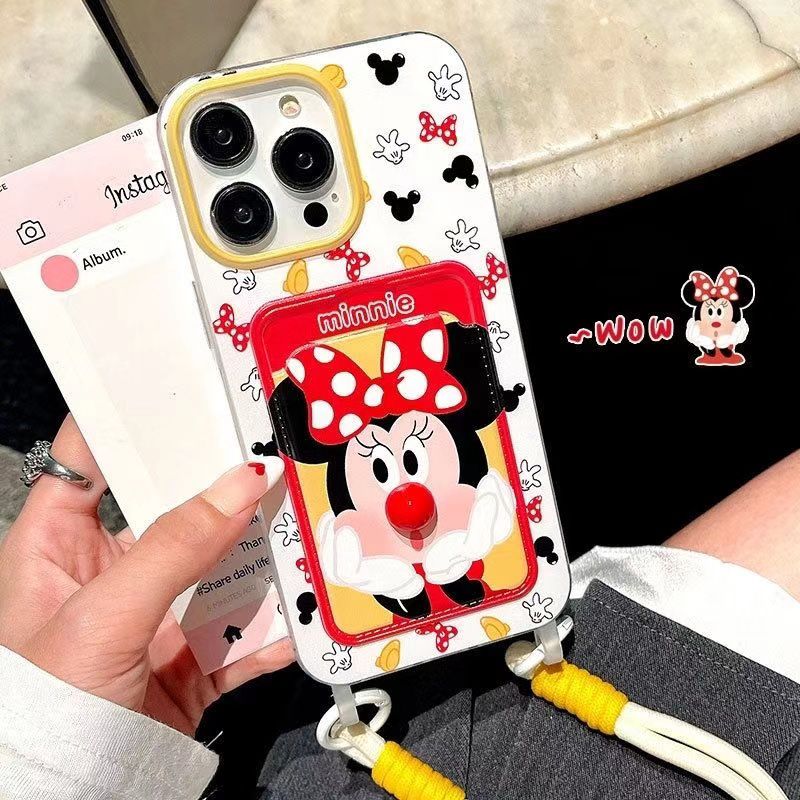 Minnie Cute Case With Rope & Card Holder