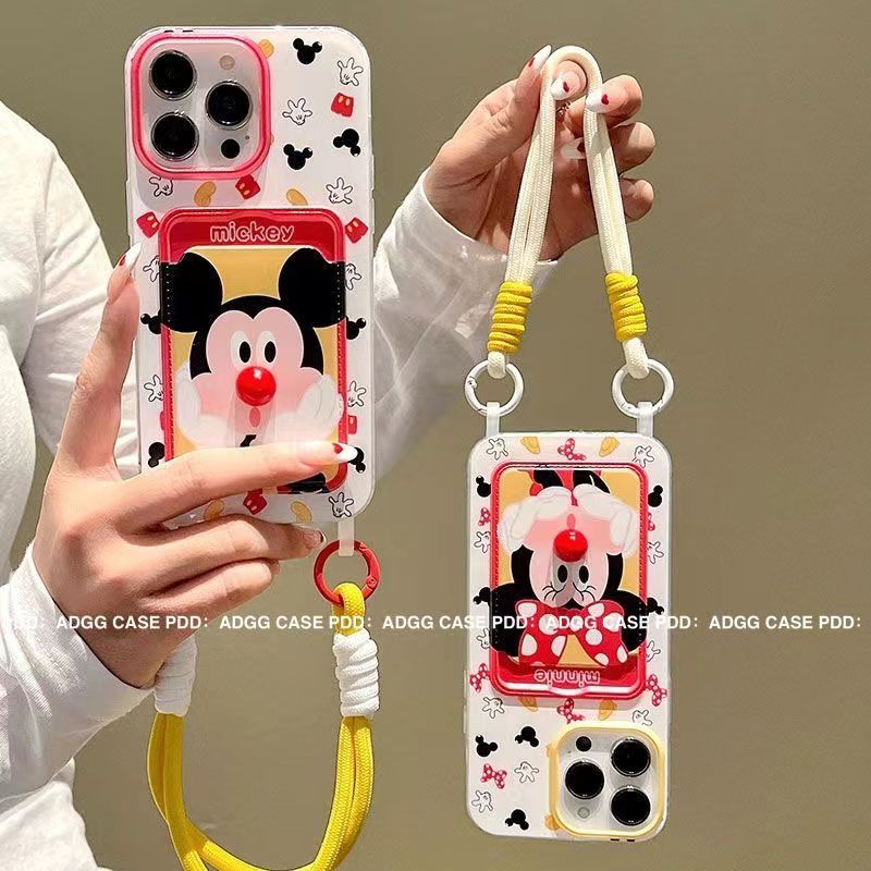 Minnie Cute Case With Rope & Card Holder