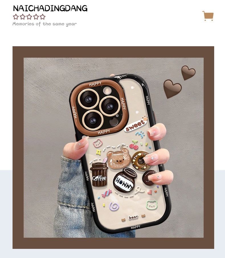3D Coffee Donut Case