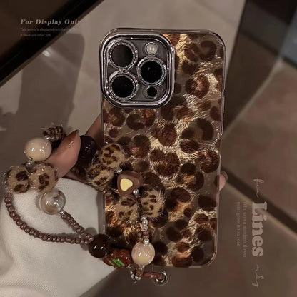 Leopard Print With Charms & Glitter Camerlens