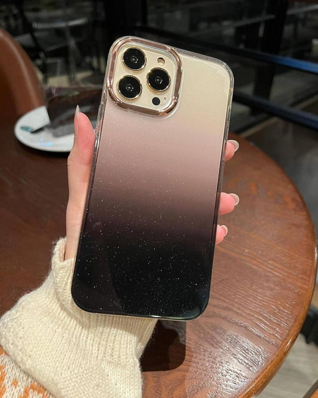 Gradient Shimmer Case With Glitter