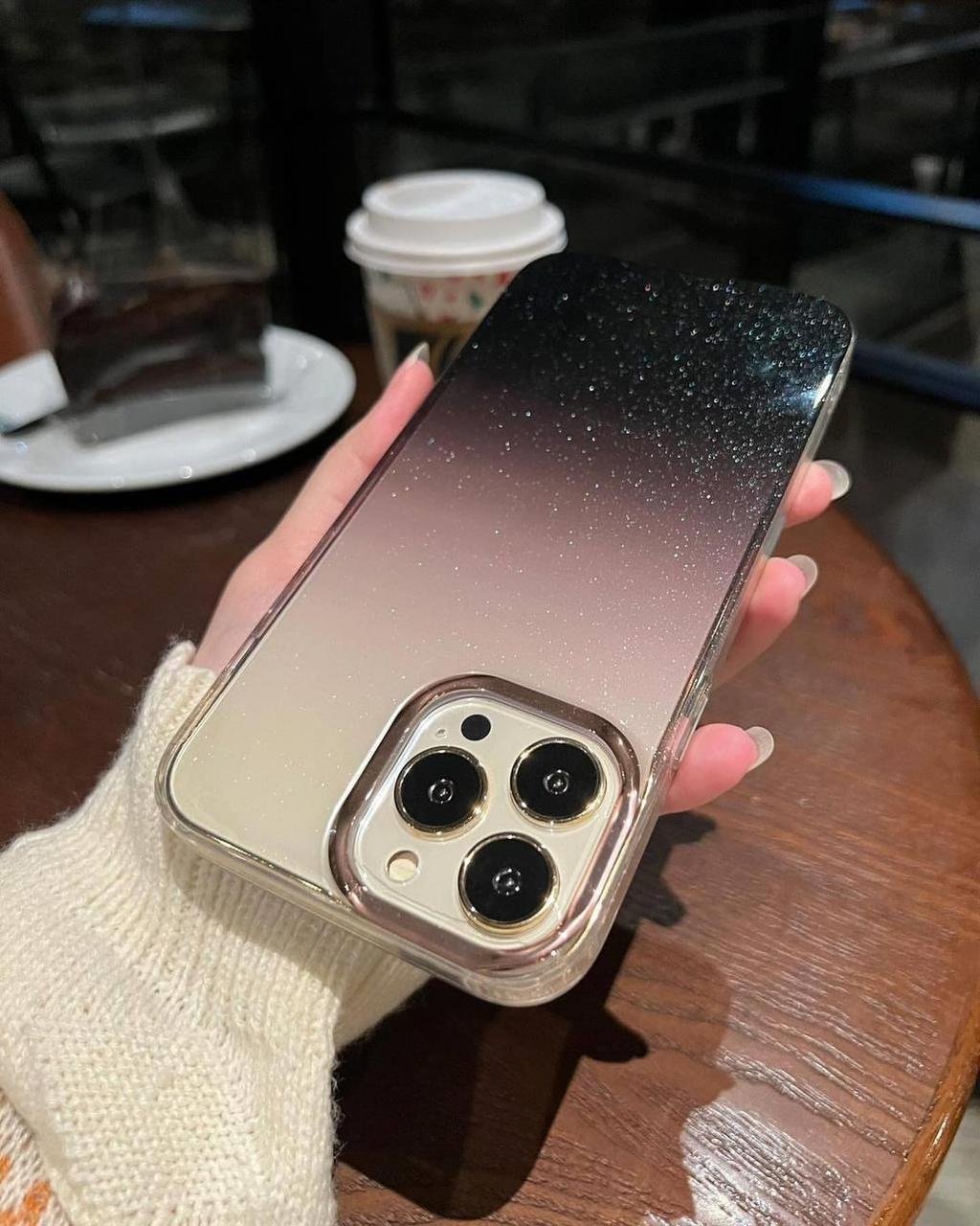 Gradient Shimmer Case With Glitter