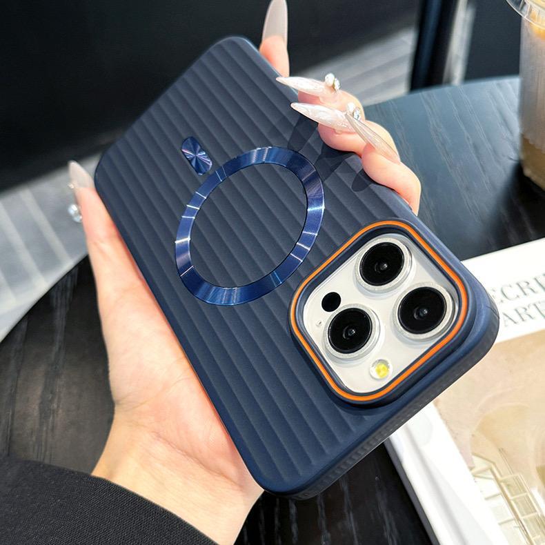 Corrugated PC Matte Skin Case With Magsafe