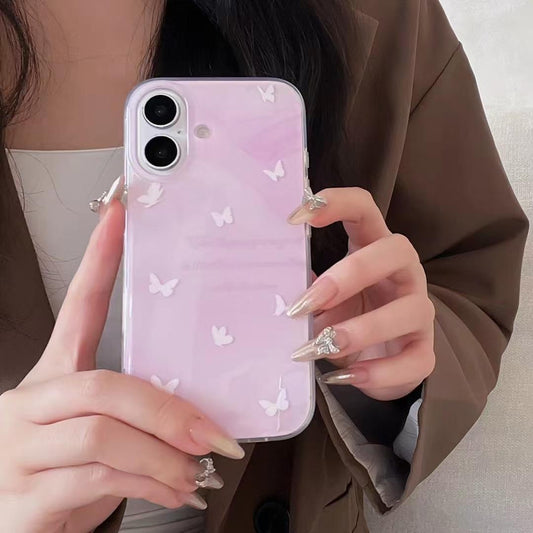 Lavender Butter Fly Case With Charm