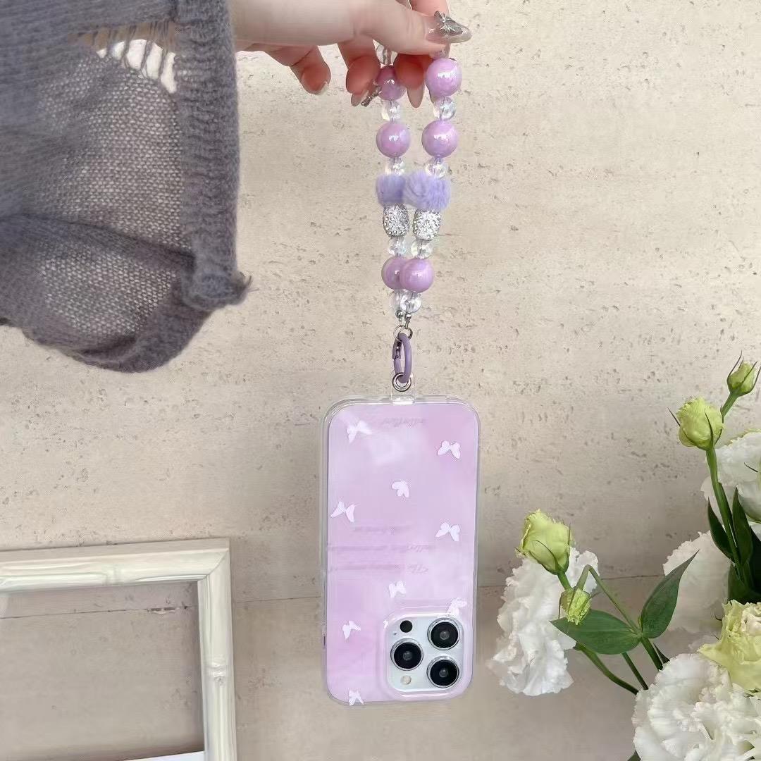 Lavender Butter Fly Case With Charm