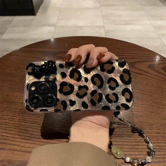 Leopard Print With Bow And Charms