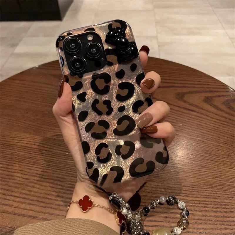 Leopard Print With Bow And Charms