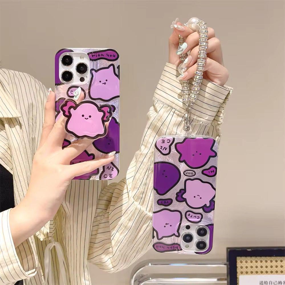 Cute Puppy Case With  Bracket And Bling Charm
