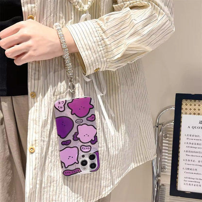 Cute Puppy Case With  Bracket And Bling Charm