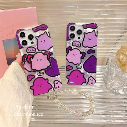 Cute Puppy Case With  Bracket And Bling Charm