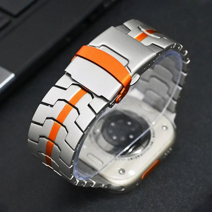 Titanium Sleek Metal Bracelet For Apple Watch Ultra