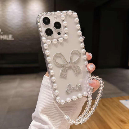 Luxury Diamond Border With Moti Case & Charm