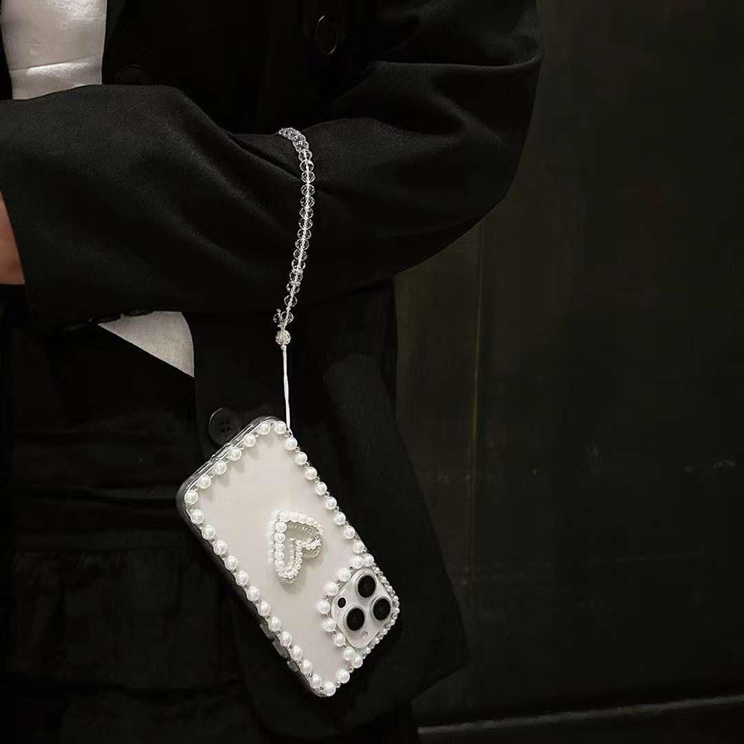 Luxury Diamond Border With Moti Case & Charm
