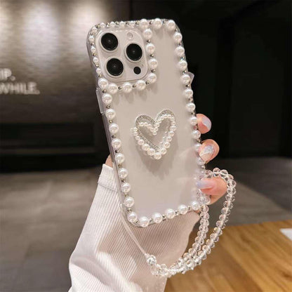 Luxury Diamond Border With Moti Case & Charm