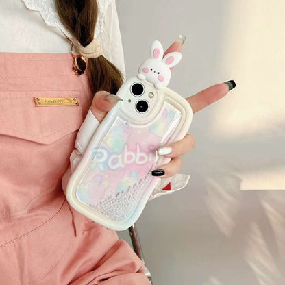 Rabbit Glitter Falling Case
