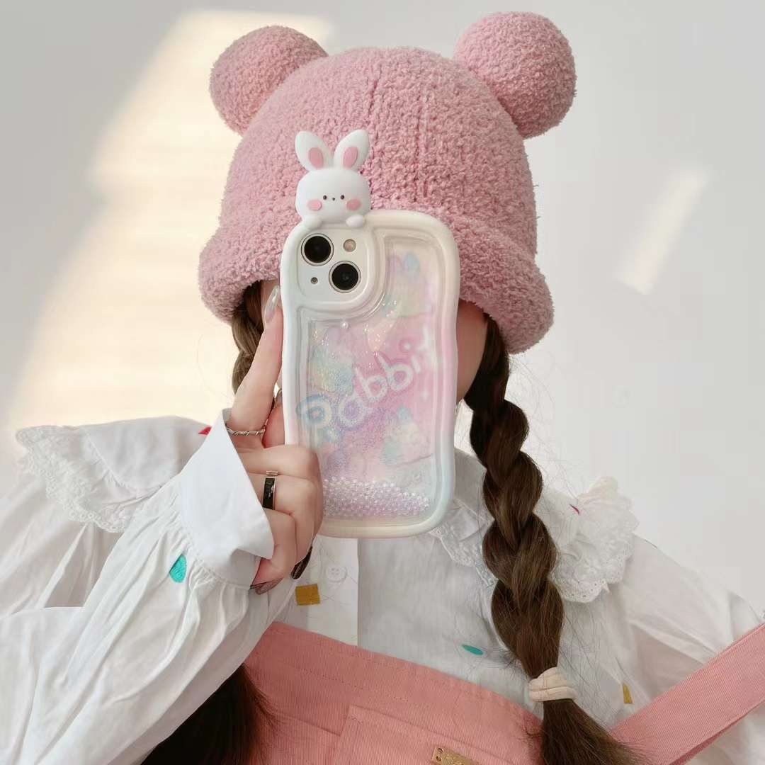 Rabbit Glitter Falling Case